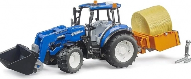 Bruder Traktor New Holland T5.120 z ładowaczem czołowym i przyczepą