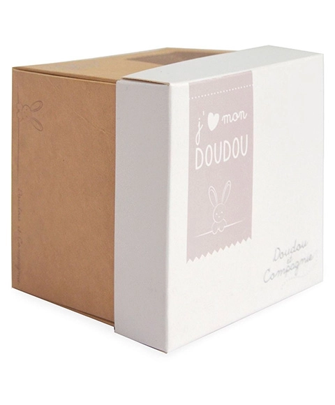 Doudou Zestaw prezentowy - misio z przytulanką 10 cm