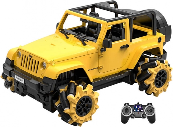 Zdalnie sterowany samochód Jeep Double Eagle 1:16 (żółty, drift)