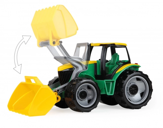 Dziecięcy traktor z łyżką Zielono-Żółty