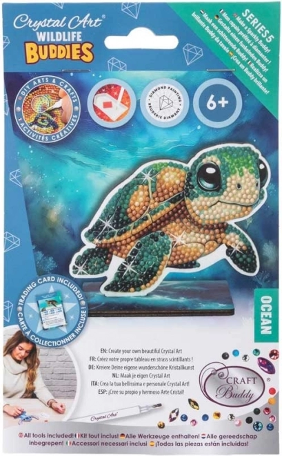 Diamentowe malowanie Ocean: Żółw