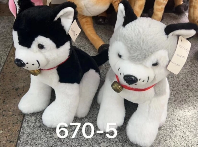 Pluszowy husky 25 cm