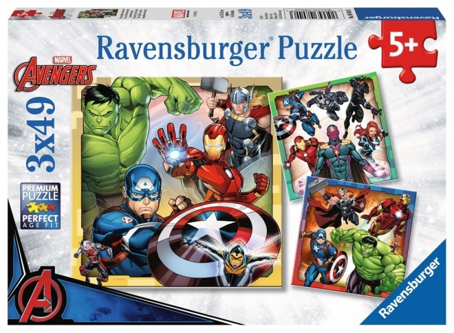 Puzzle Ravensburger Marvel Avengers 3x49 szt.