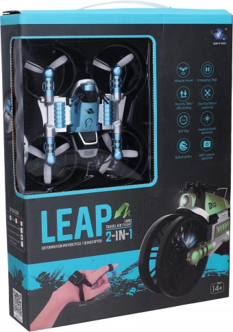 Dron–motocykl 2w1 RC na zdalne sterowanie 17 × 15 cm