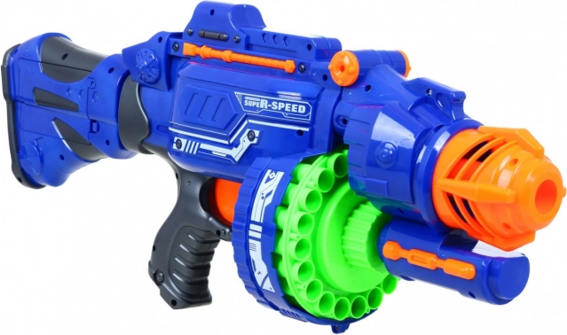 Półautomatyczny bębenkowy blaster z szybkim strzelaniem