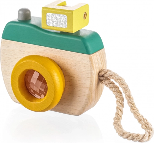Drewniany aparat fotograficzny dla dzieci