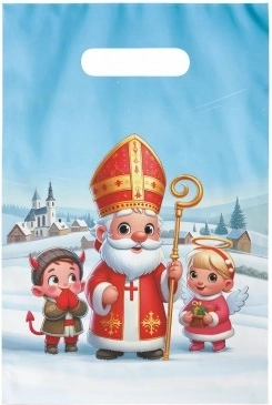 Reklamówka z motywem mikołajkowym 20 × 30 cm