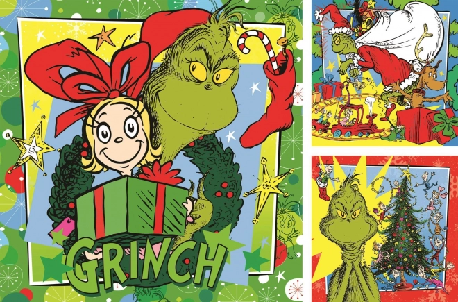 Ravensburger Puzzle Grinch 3x49 elementów
