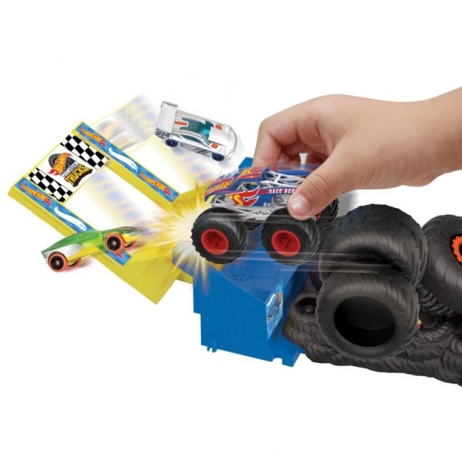 Hot Wheels Monster trucks arena - wyścigowe wyzwanie zestaw do gry HNB87 – HW Tiger Shark