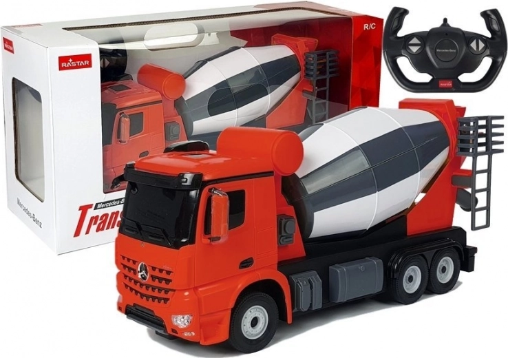 Zdalnie sterowany samochód Mercedes‑Benz Arocs Rastar 1:14 czerwony