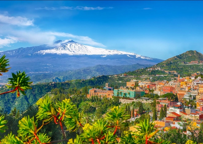 Enjoy puzzle Etna i Taormina, Sycylia – 1000 elementów