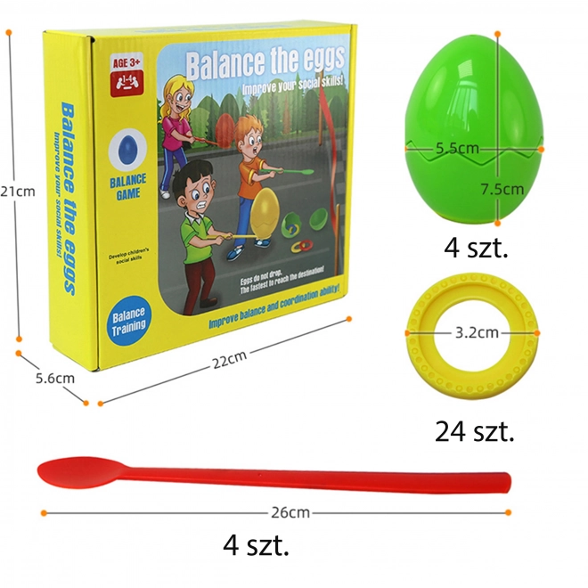 Woopie gra zręcznościowa balansujące jajka