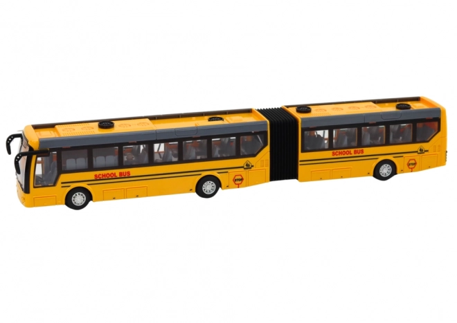 Zdalnie sterowany przegubowy autobus szkolny RC 1:32 żółty