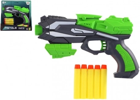 Pistolet na piankowe naboje dla dzieci 20 × 14 cm – Zielony