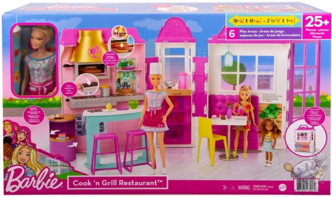Zestaw Barbie Restauracja z akcesoriami