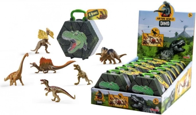 Figurki dinozaurów 8–9 cm, zestaw 6 szt.