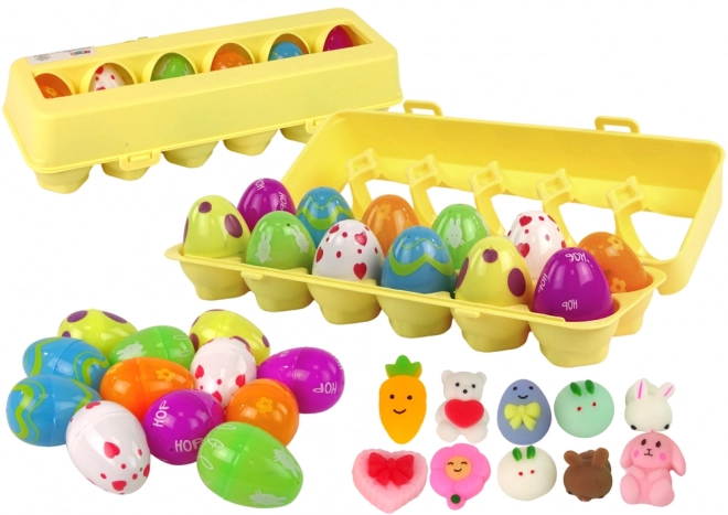 Zestaw wielkanocnych jajek Squishy 12 sztuk