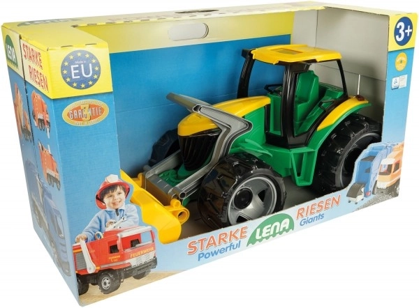 Dziecięcy traktor z łyżką Zielono-Żółty
