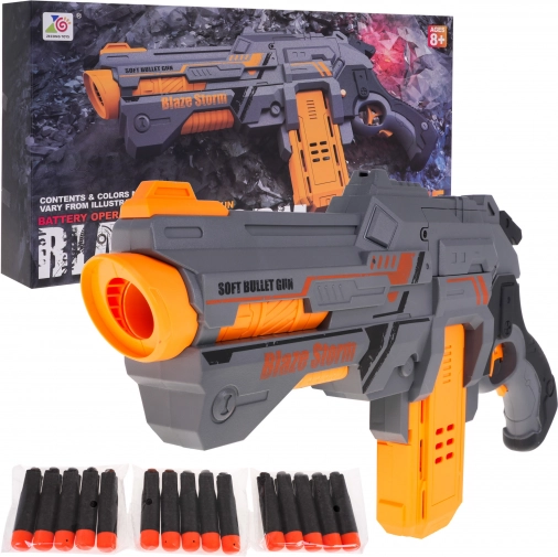blaze storm półautomatyczny pistolet na miękkie naboje – szary