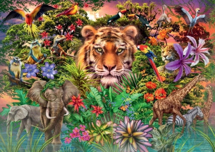 Puzzle egzotyczne zwierzęta 1000 elementów