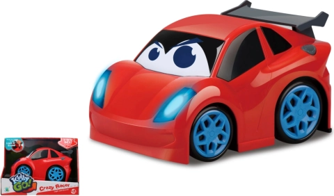 Kiddy Go! czerwony samochód sportowy ze światłem i dźwiękiem 19 cm