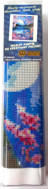 Norimpex Malowanie diamentowe Wschodzący księżyc 30x40cm
