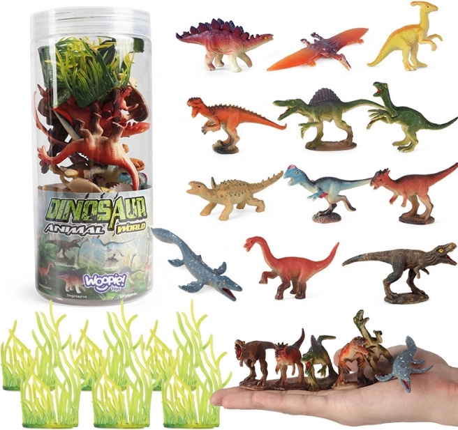 Zestaw figurek dinozaurów 18 szt. WOOPIE