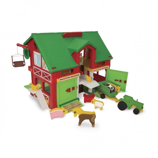 Domek Farma stajnia 40x35cm w pudełku 59x40x15cm Wader
