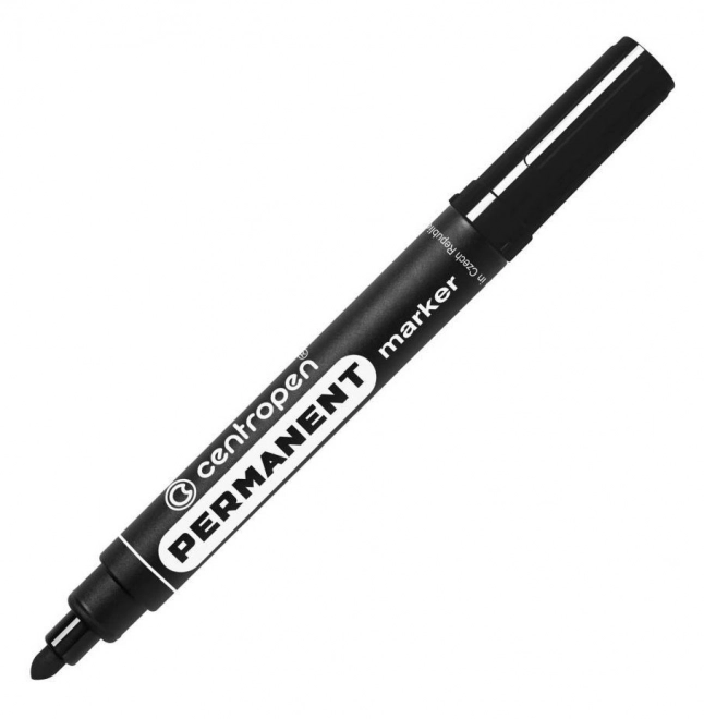 CENTROPEN Marker permanentny 2,5mm czarny