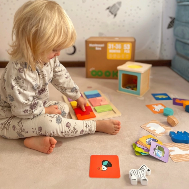 Edukacyjny Montessoriański box dla dzieci w wieku 31-36 miesięcy