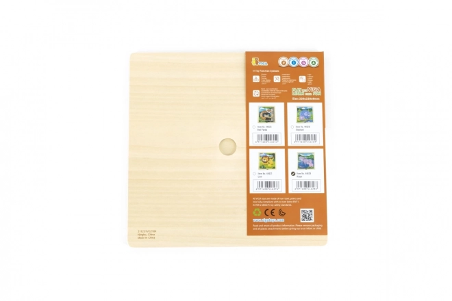Drewniane puzzle hipopotamy Viga, 9 części