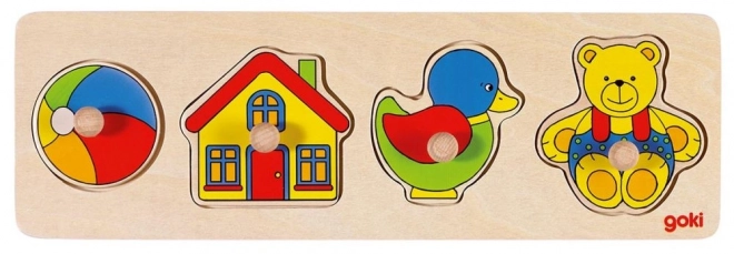 Zabawka puzzle - drewniana zabawka Goki
