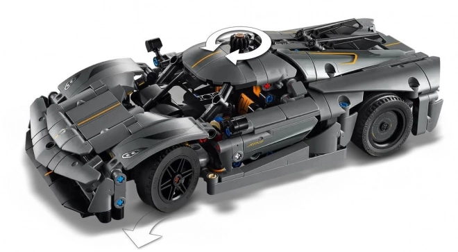 LEGO Technic 42173 Szare hyperauto Koenigsegg Jesko Absolut