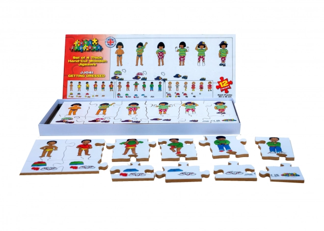 Just Jigsaws Ubieranie - drewniane puzzle dla dzieci