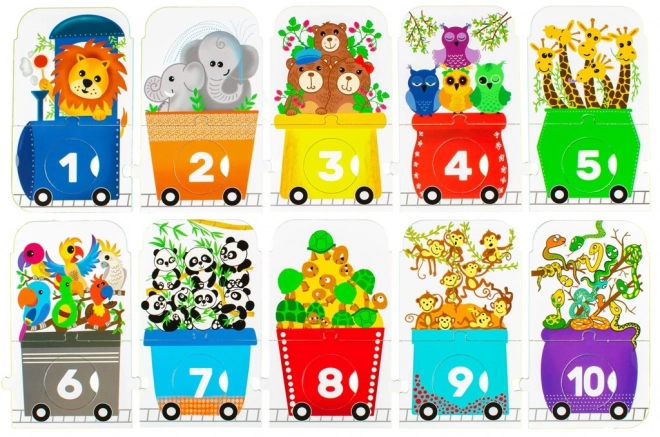 Puzzle ZOO Ekspres - Licz ze Mną 30 Elementów
