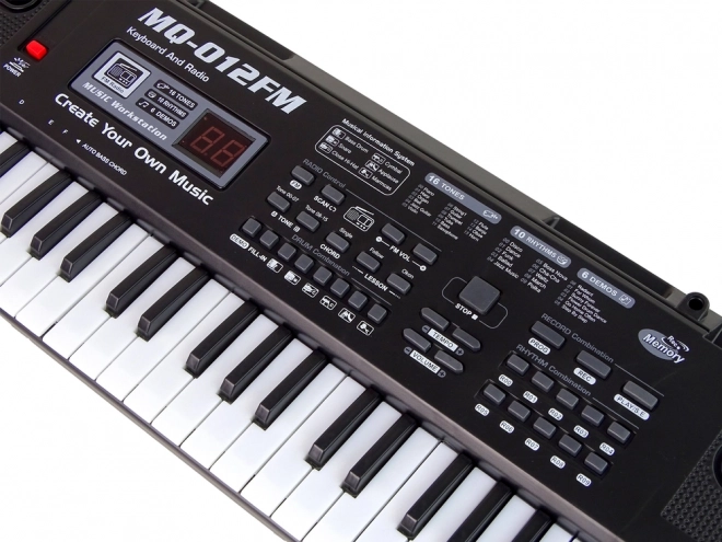 Elektroniczny instrument klawiszowy z mikrofonem i radiem FM, 61 klawiszy