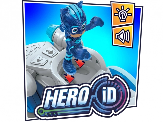 PJMasks ryczący odważny kot z figurką