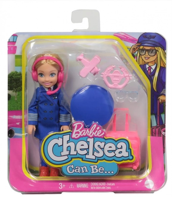 Lalka Barbie Chelsea w różnych zawodach