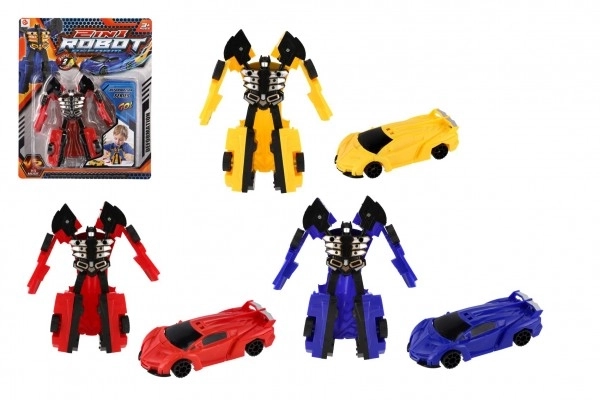 Robot Transformer/auto plastik 14 cm w trzech kolorach