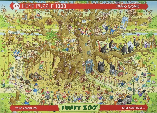 Heye puzzle Szalona ZOO: Wybieg dla małp 1000 elementów