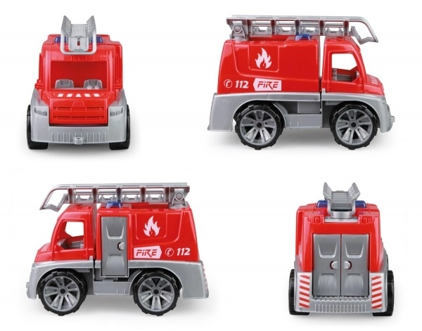 Auto Truxx strażak plastik 29cm z figurką w pudełku 39x22x16cm 24m+