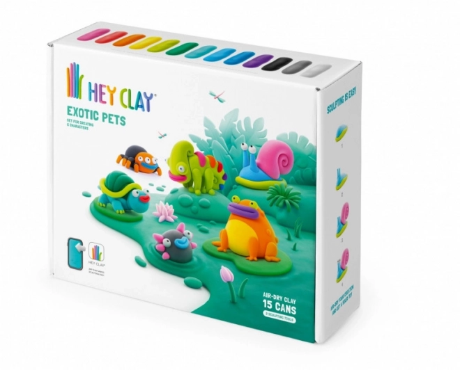 Hey Clay Egzotyczne zwierzęta 15 pojemników