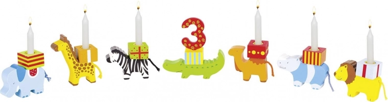 Kolorowe zwierzątka z miejscem na świeczki