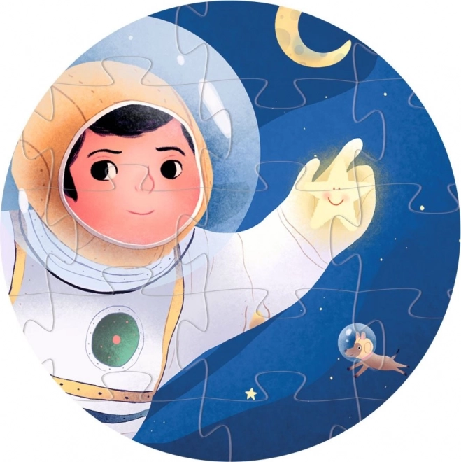 Puzzle Astronauta na Księżycu 36 elementów
