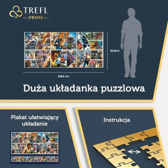 Puzzle 9000 elementów Marvel Przez Wszechświat Komiksowy