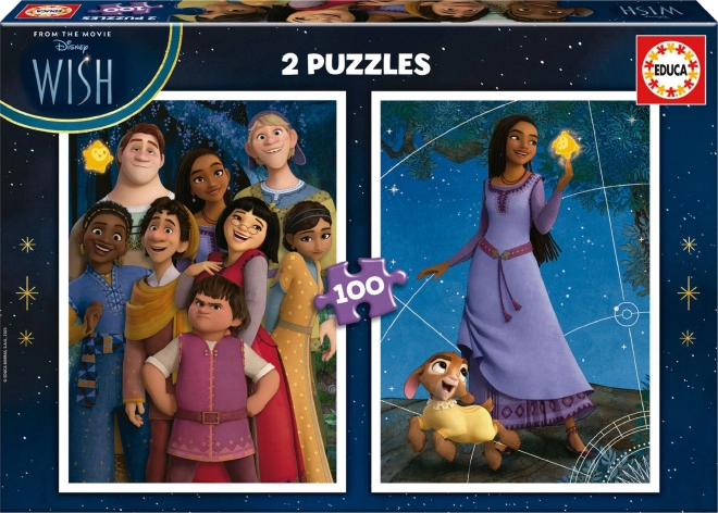 Educa puzzle Życzenia 2×100 elementów