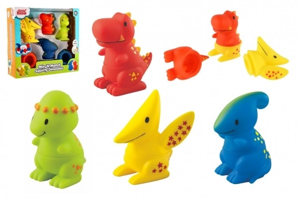 Składane gumowe dinozaury do wanny