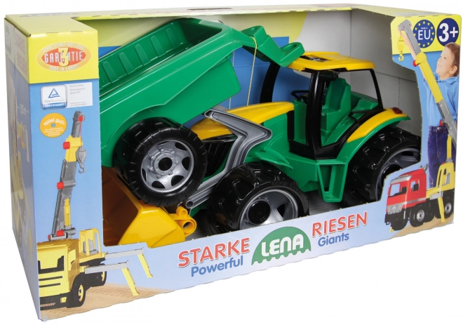 Traktor z łyżką i przyczepą 90 cm
