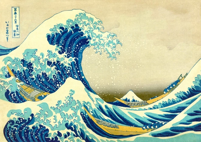 ENJOY puzzle – Katsushika Hokusai: Wielka fala u wybrzeży Kanagawy (1000 elementów)