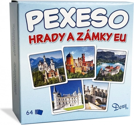 Pexeso Zamki i Pałace UE w pudełku